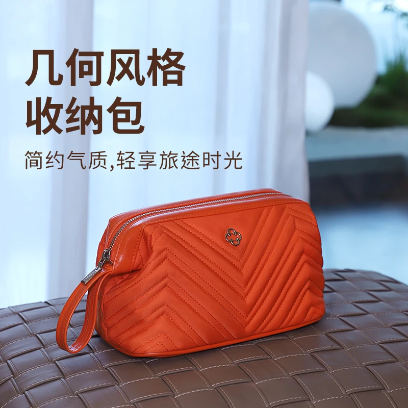 Ciffnoo/琪斐诺化妆包女士便携大容量时尚简约高级感化妆品收纳包