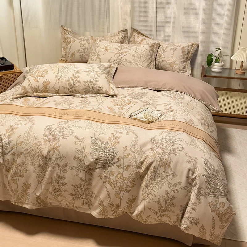 秋冬全棉床上四件套磨毛加厚新疆纯棉棉被套床单新款好物四套件