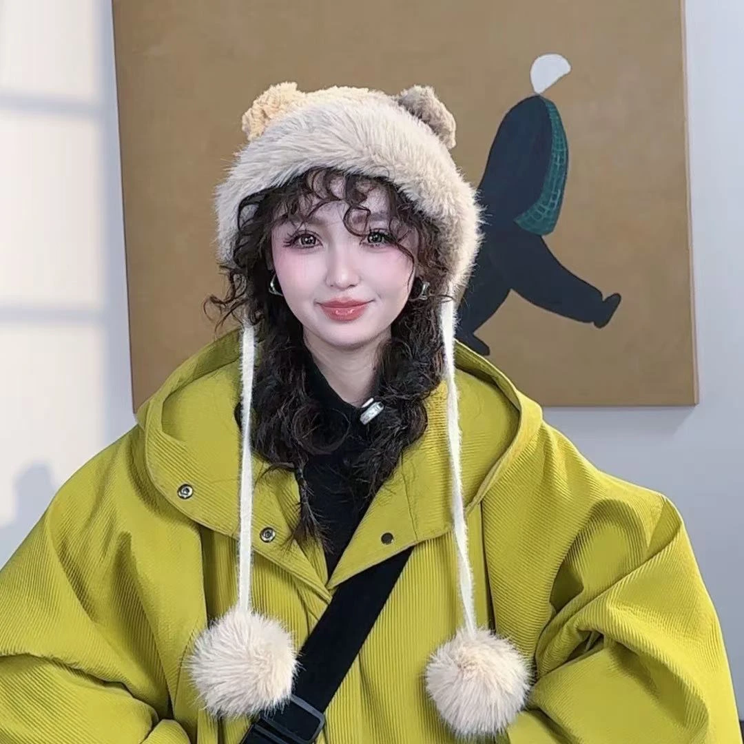 小熊耳朵帽子