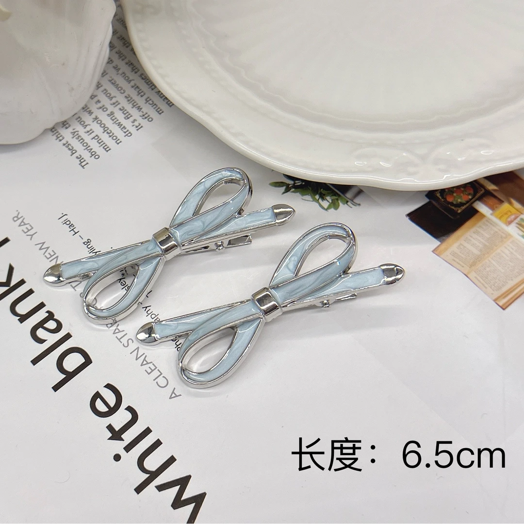 BAOSHATI/宝莎缇F-686气质百搭刘海侧边夹鸭嘴夹一对