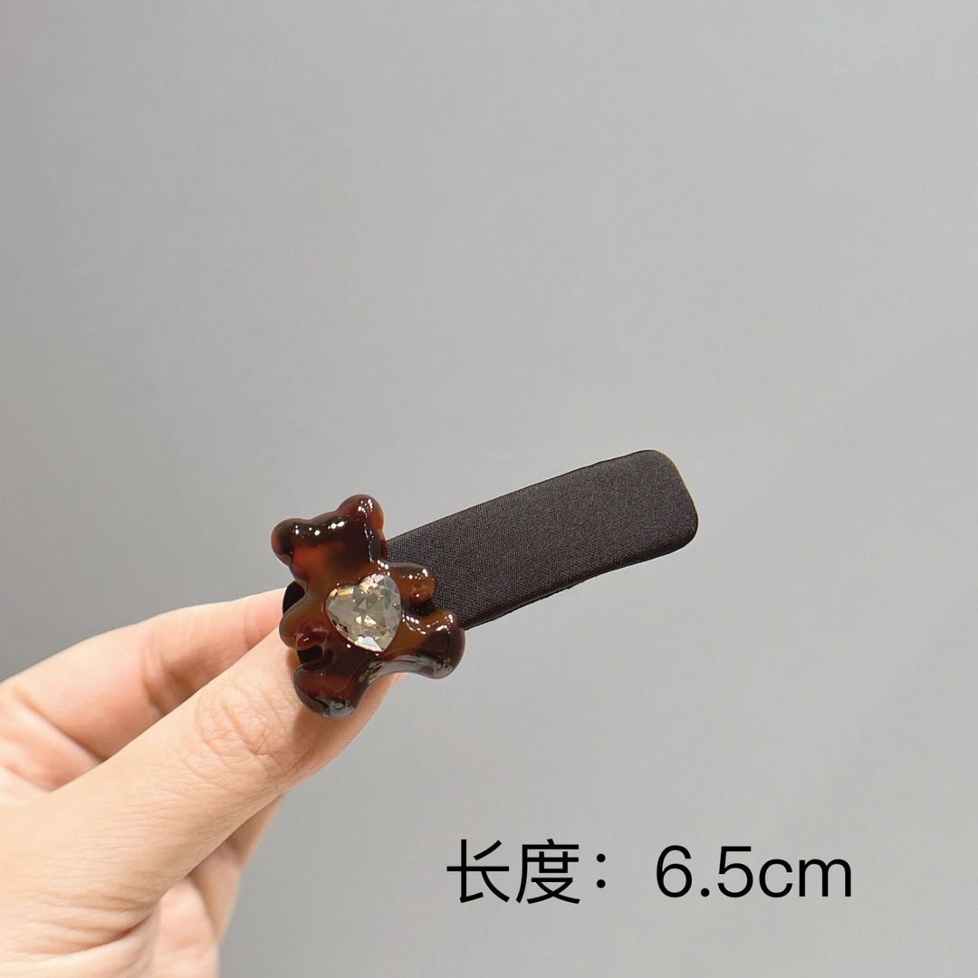 BAOSHATI/宝莎缇F-890韩版时尚小熊刘海侧边夹BB夹