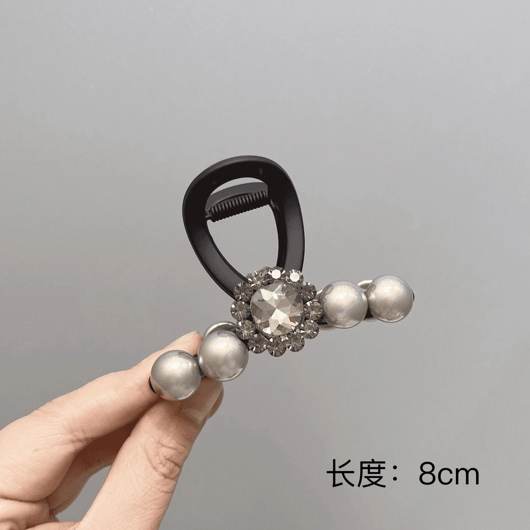 BAOSHATI/宝莎缇F-615时尚轻奢珠珠中号抓夹