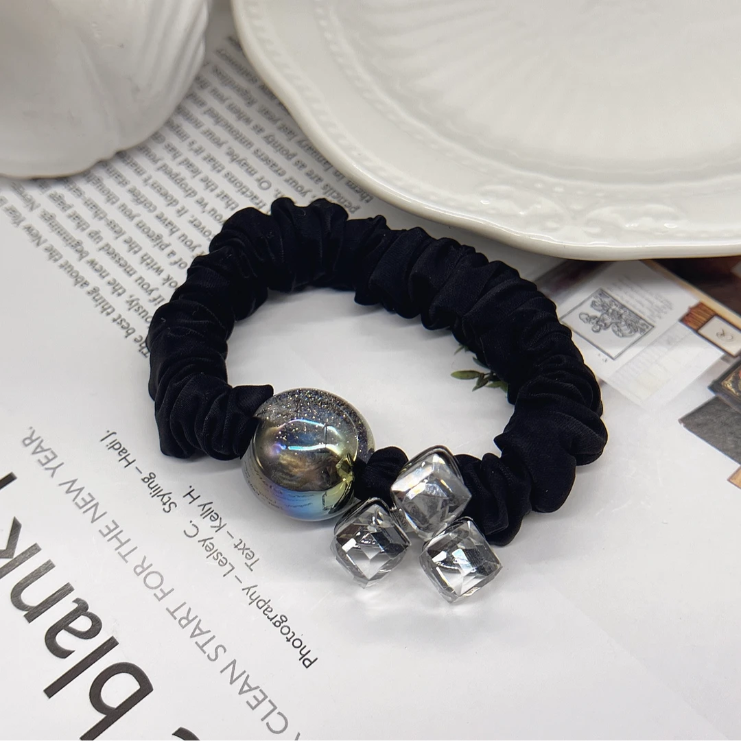 BAOSHATI/宝莎缇F-546韩版方糖晶晶超柔面膜料发圈