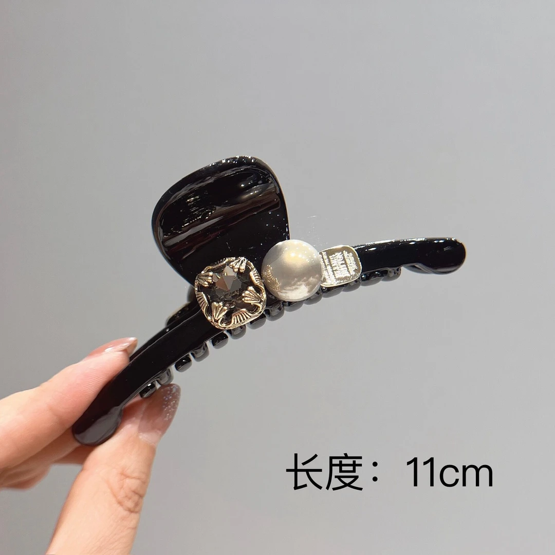 BAOSHATI/宝莎缇F-531简约百搭小香风发夹大抓夹11厘米