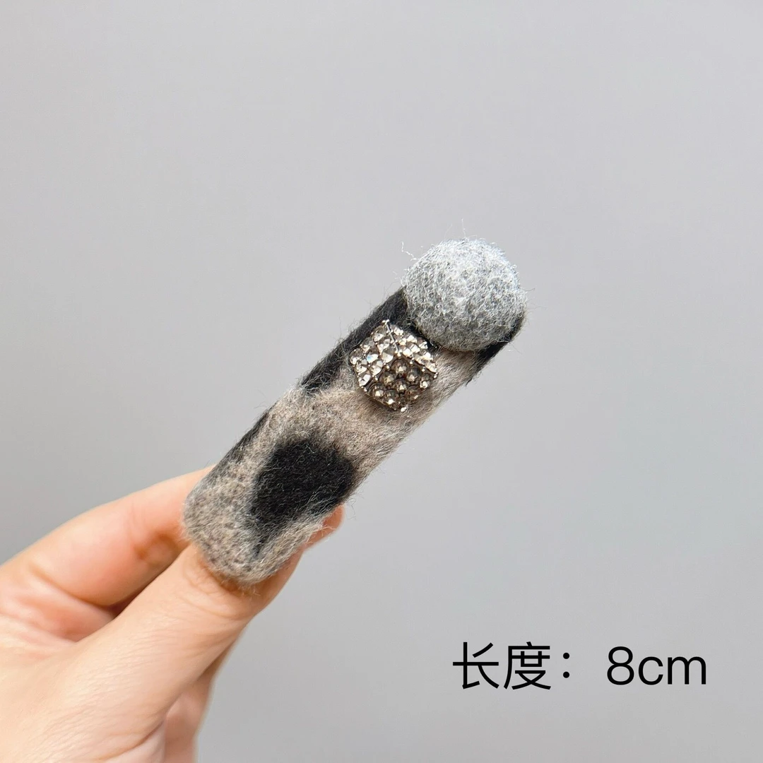 BAOSHATI/宝莎缇F-750韩版秋冬灰色系豹纹碎发夹BB夹