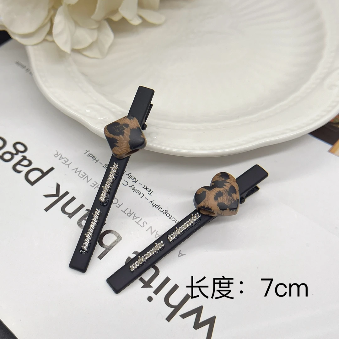 BAOSHATI/宝莎缇F-580韩系简约百搭刘海侧边夹AB款鸭嘴夹一对