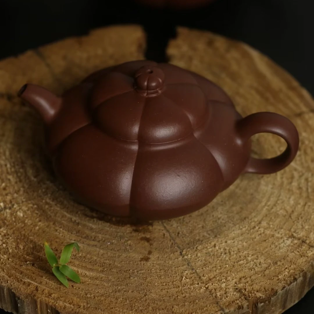 【合欢壶】周敏壶底槽清国高工190ml精工半手宜兴紫砂壶黄龙山