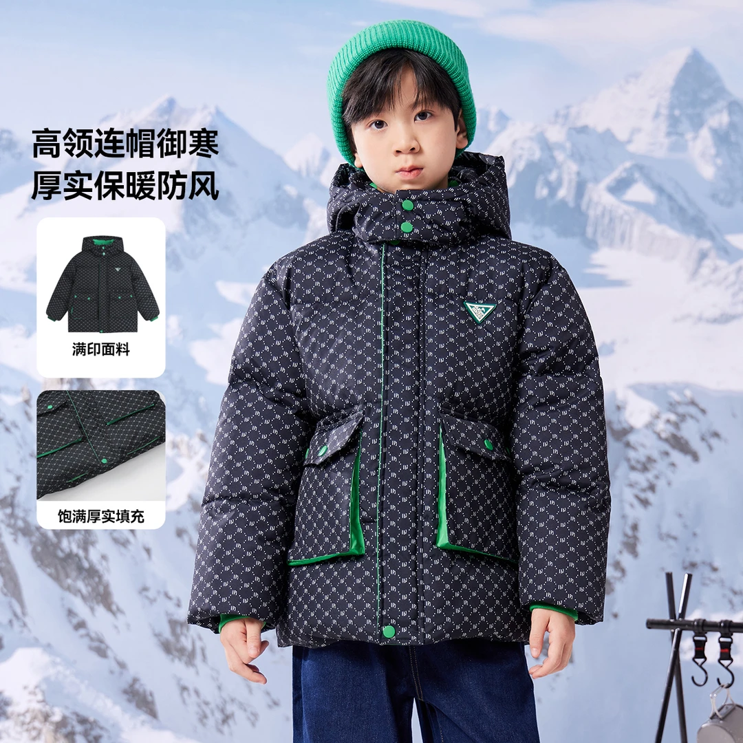 【夹棉保暖】冬季款中大童男童棉衣宽松舒适夹棉加厚棉服