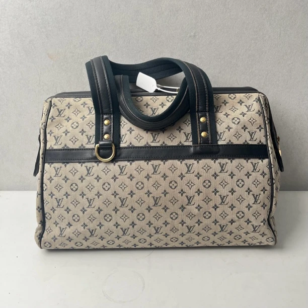 95新 LouisVuitton/路易威登 灰色丹宁包单肩包 13076