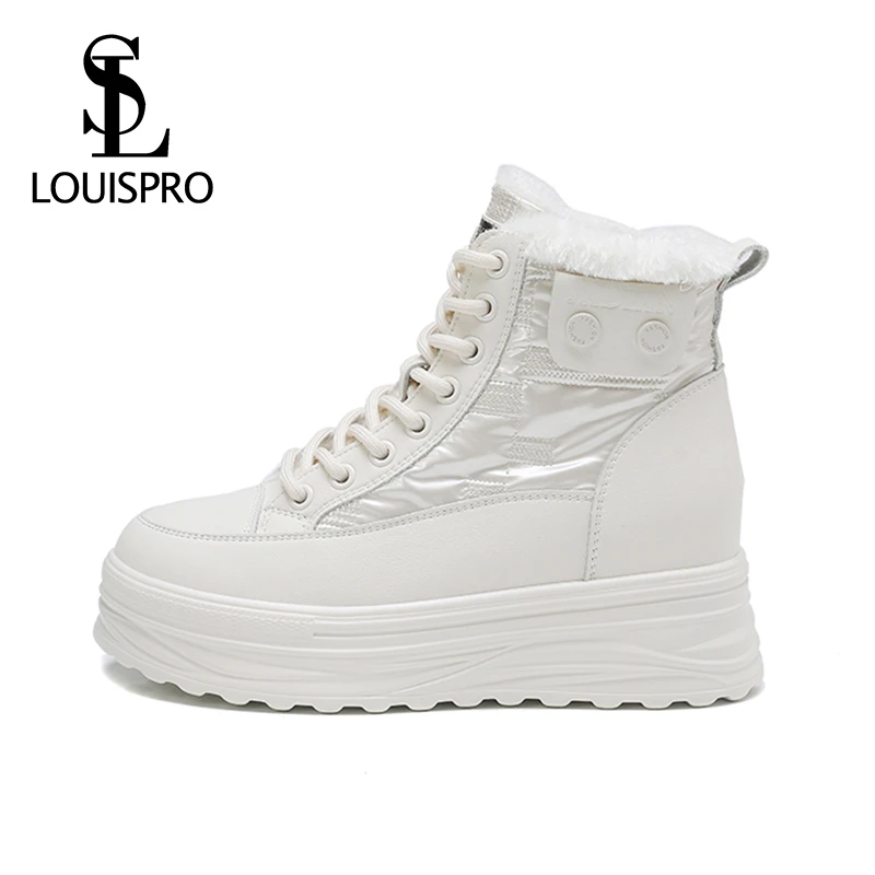 【法国工艺 匠心制造】LOUISPRO厚底增高雪地靴防滑棉靴保暖短靴