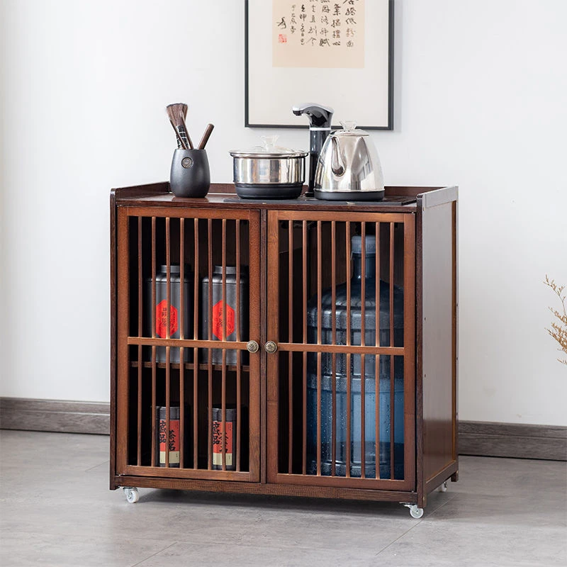 移动茶台小茶桌家用中式茶水柜带轮茶车功夫茶几茶具烧水一体边柜