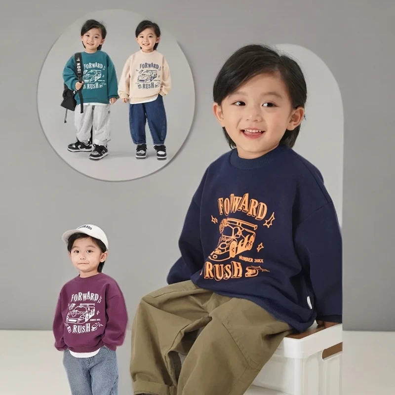 【新品上新】X4632男童前后印花卫衣春秋款婴儿痞帅个性潮牌男童装