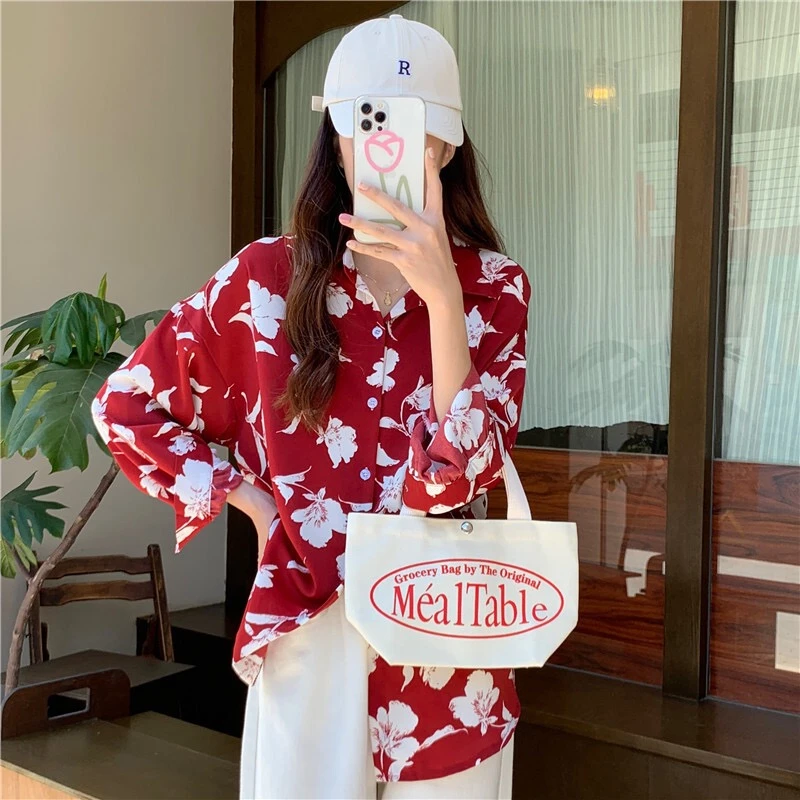 现/复古印花长袖港味法式衬衫女春季小众碎花独特别致上衣小衫