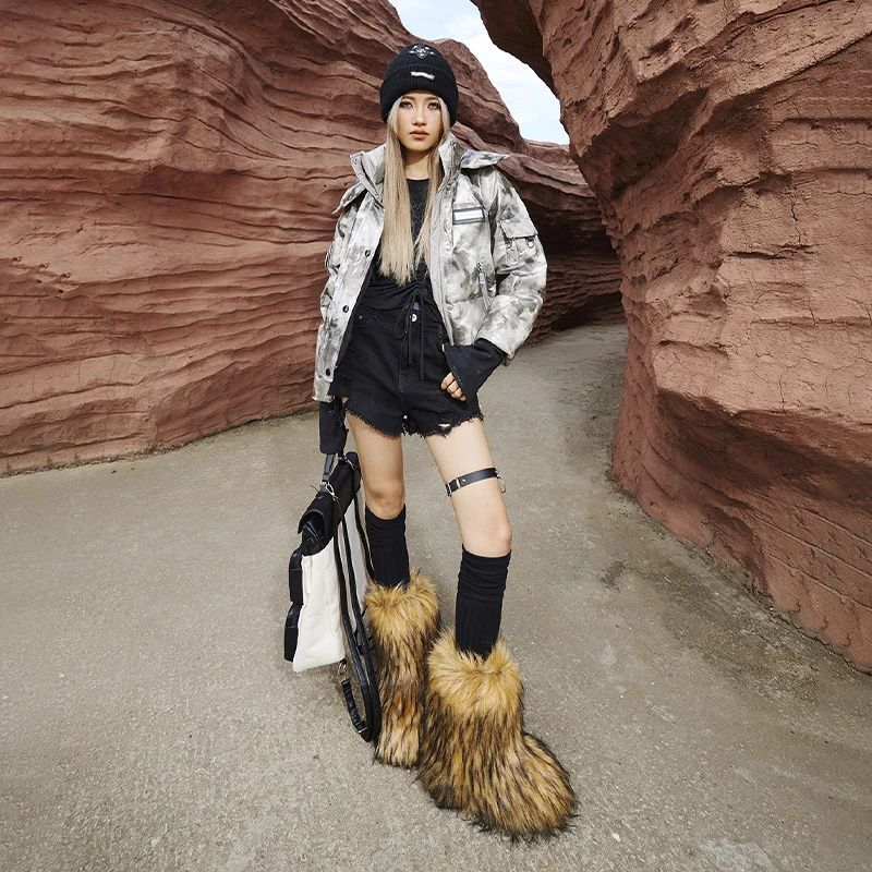 TUOGU/拓谷加厚韩版大衣网红时尚外套D30697