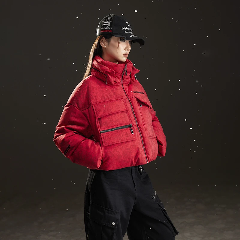 TUOGU/拓谷运动短款户外休闲加厚保暖立领冬季羽绒马甲D40742