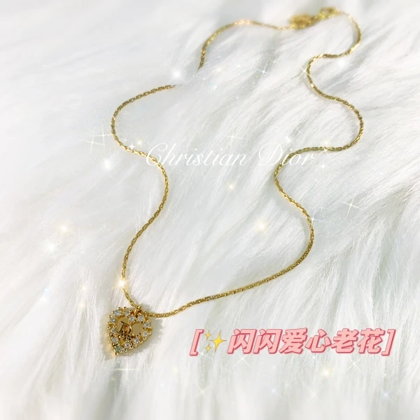 妃鱼/迪奥/镀金/项链/95新/市场价12300/卢1019