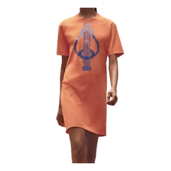 妃鱼/爱马仕/100 %棉/连衣裙/95新/市场价12000/灵0729