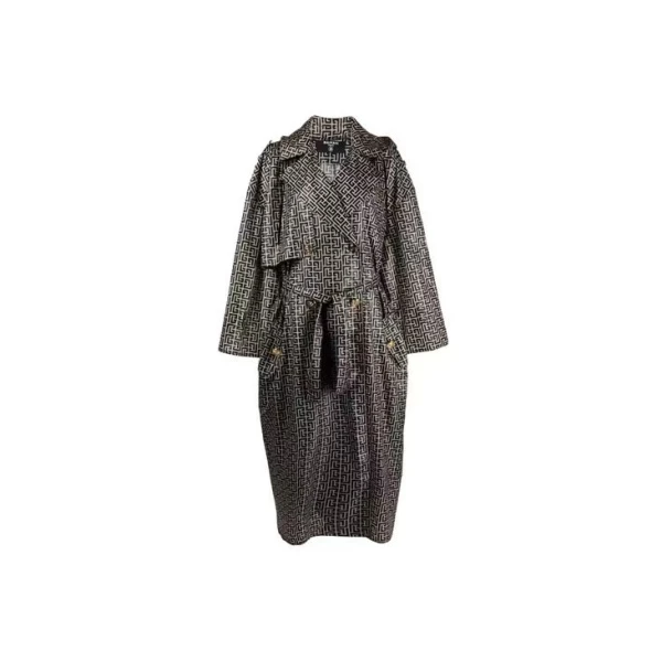 妃鱼/巴尔曼/棉/风衣/95新/市场价19800/M1105