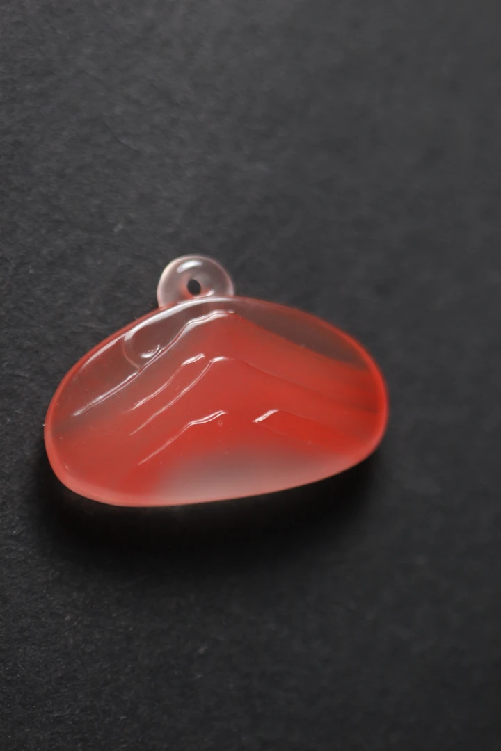 川料南红粉冰料远山