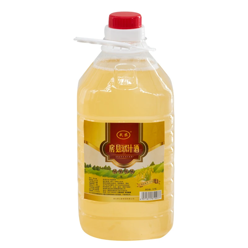 房县洑汁黄酒2.5L 十堰特产糯米黄酒口感清甜好喝不上头