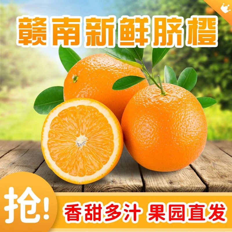 新鲜采摘赣南脐橙正宗江西脐橙应季水果整箱20斤包邮