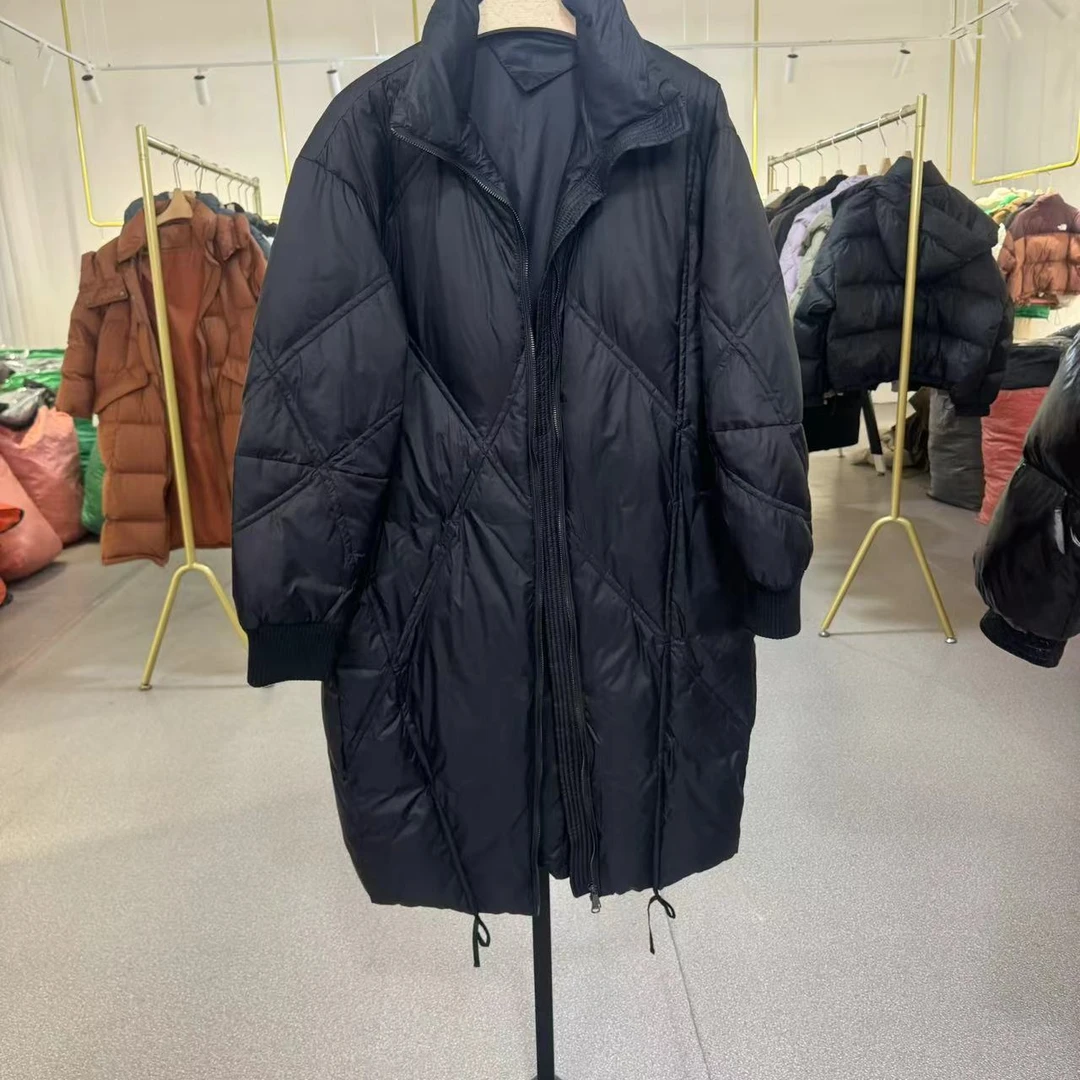 新款白鸭绒长款外套