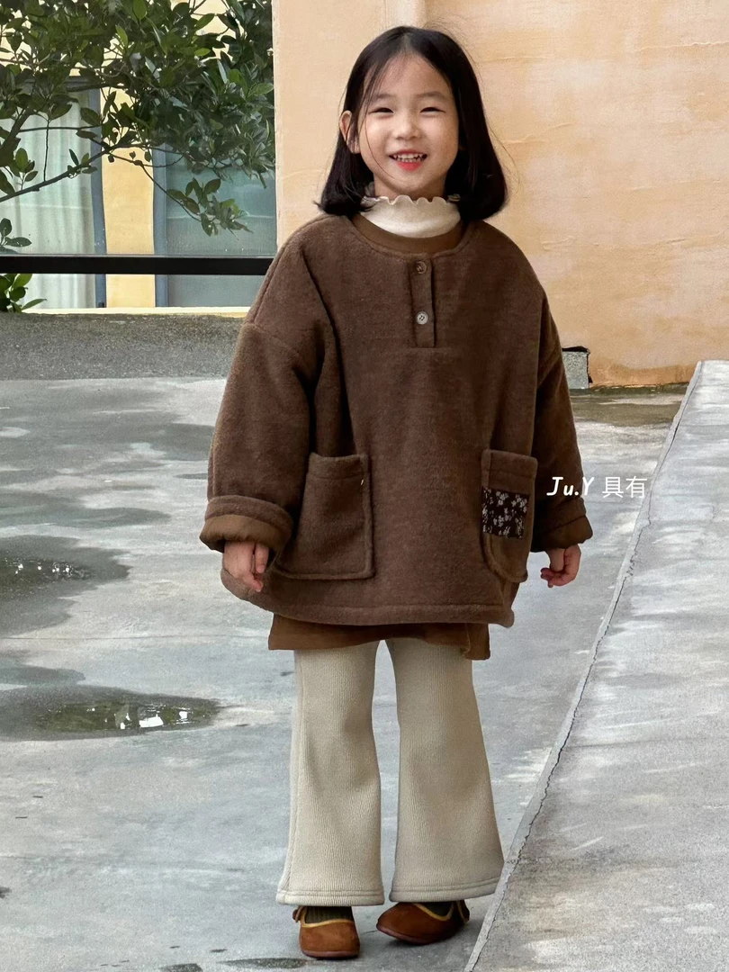 88027【具有】毛毛套头棉衣