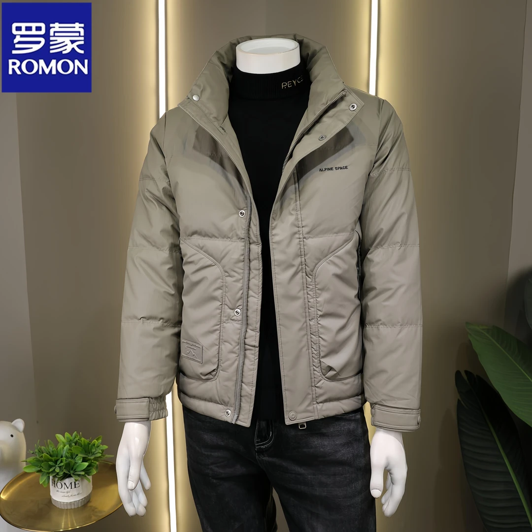 Romon/罗蒙冬季立领新款羽绒服保暖时尚潮流休闲加厚外套韩版百搭