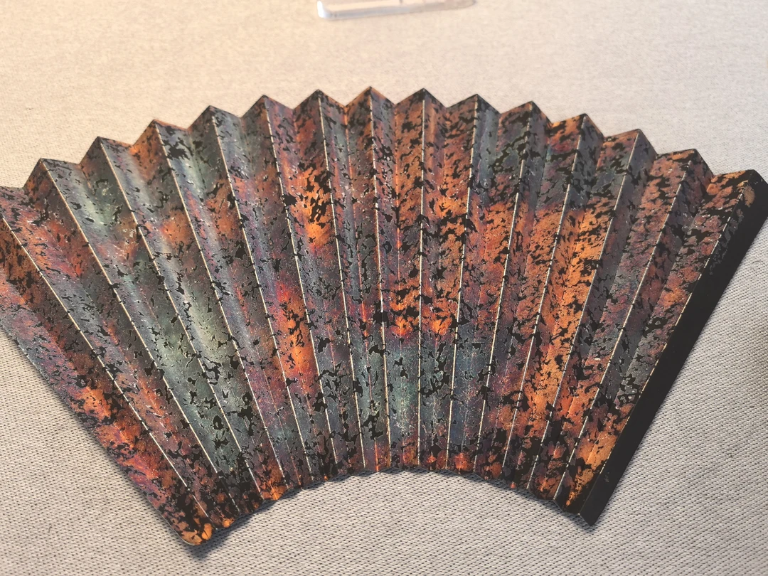 苏工宣纸满银箔扇面