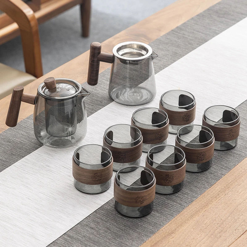 耐热玻璃功夫茶具套装轻奢高档大容量家用喝茶器具茶壶套装泡茶具