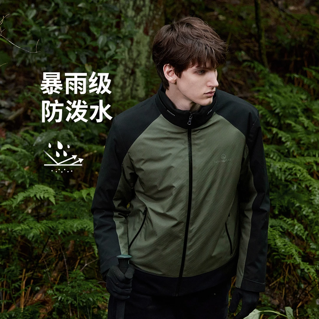 navigare意大利小帆船秋冬户外防水外套男士时尚90拒水鸭绒羽绒服