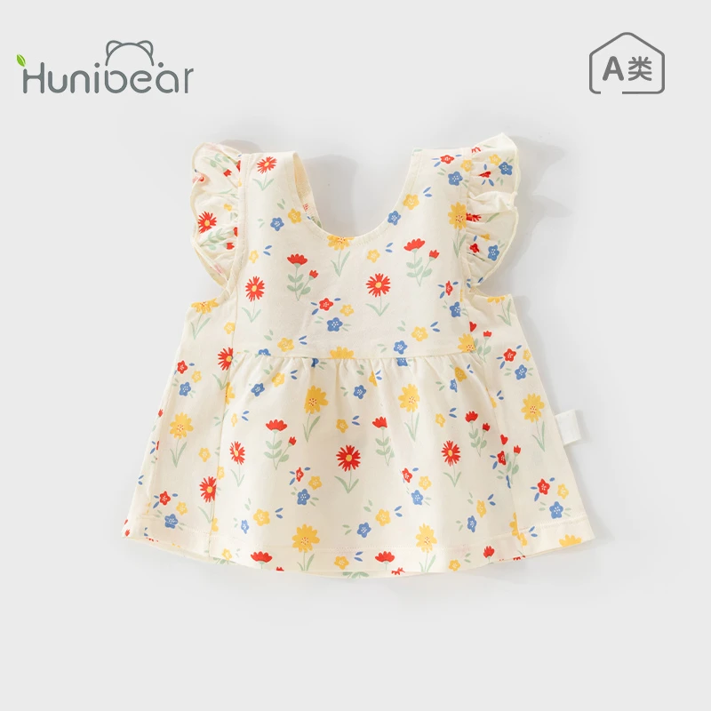 欢喜小熊宝宝夏天纯棉短袖夏季单件上衣女童T恤衣服童装儿童夏装