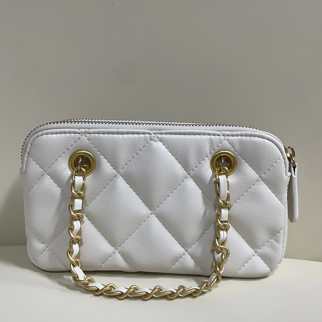 YNPO新款打造真皮女士包时尚百搭0241白色 080