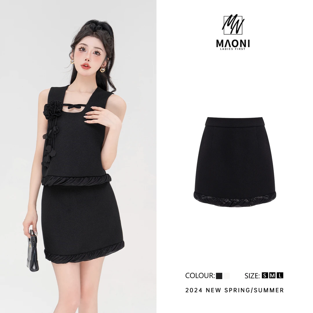 毛妮Peshe【团团云朵】时髦半身甜美气质短裤裙包臀裤裙2025夏D9486