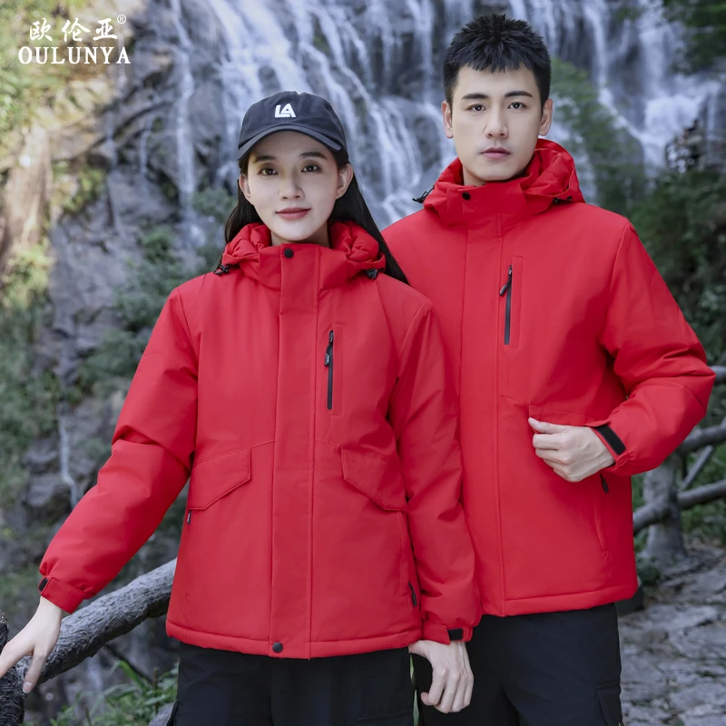 黑科技红外升温保暖冬季极寒情侣运动户外冲锋衣棉服男女运动棉服