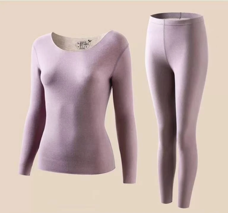 51080百搭无痕聚热保暖显瘦美肤塑形抗静电山羊绒蚕丝女内衣套装