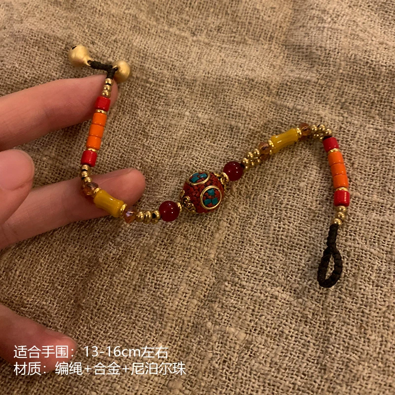 合金布艺手链 【如梦】小众百搭设计感时尚个性民族风编织手链