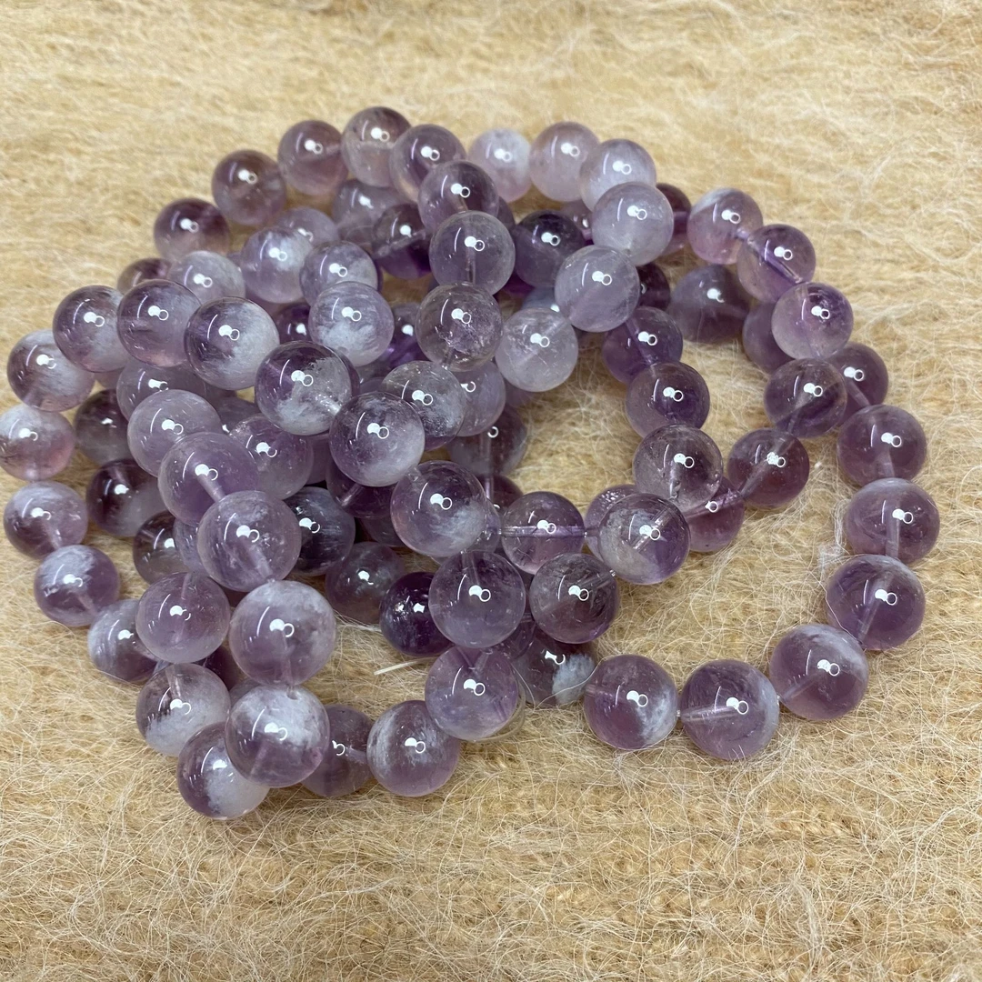 紫兔毛11mm 小众百搭水晶手串9330-11