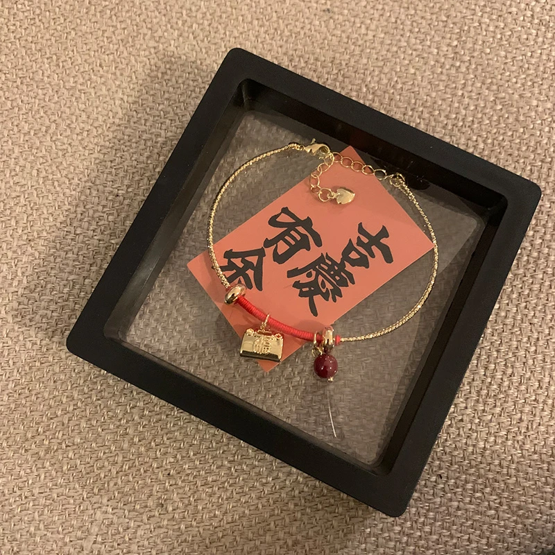 铜合金手镯 【小福锁】金色气质百搭复古手饰品