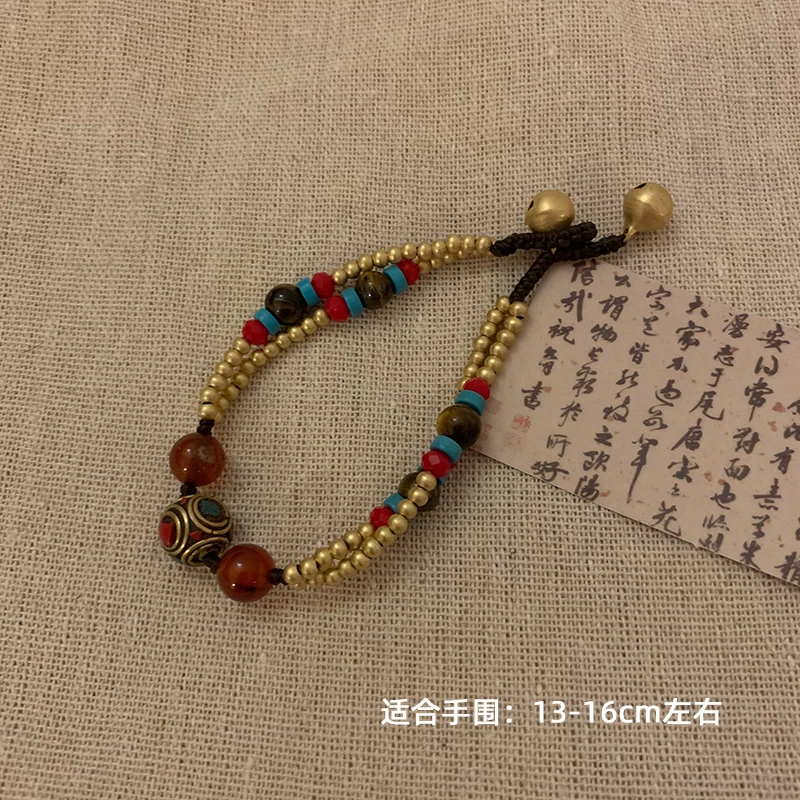 合金布艺手链 【流浪之歌】尼泊尔风民族风中古潮人手饰藏族风配饰