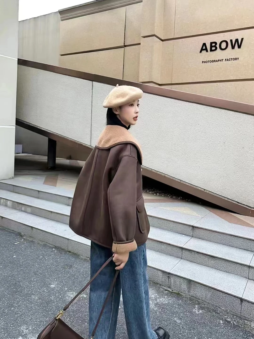 【咩咩优选】高品质高质感冬季保暖时尚棉衣毛毛百搭卫衣