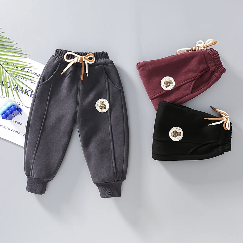 【加绒】儿童秋冬新款加绒加厚保暖长裤2024冬款休闲加厚卫裤时尚潮