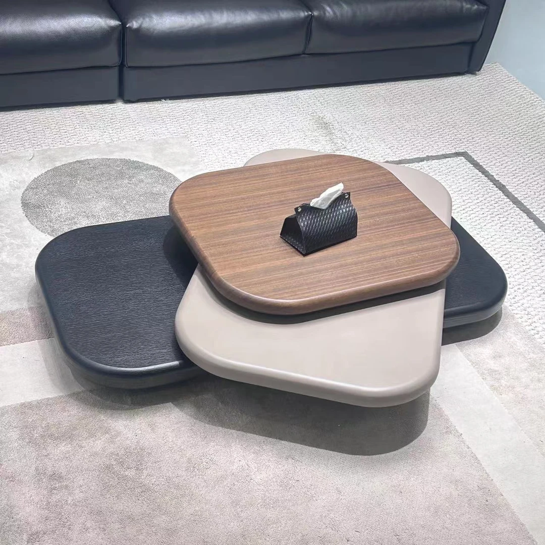 【春哥严选】清样-意式极简旋转异形茶几设计师款客厅创意茶几XQ