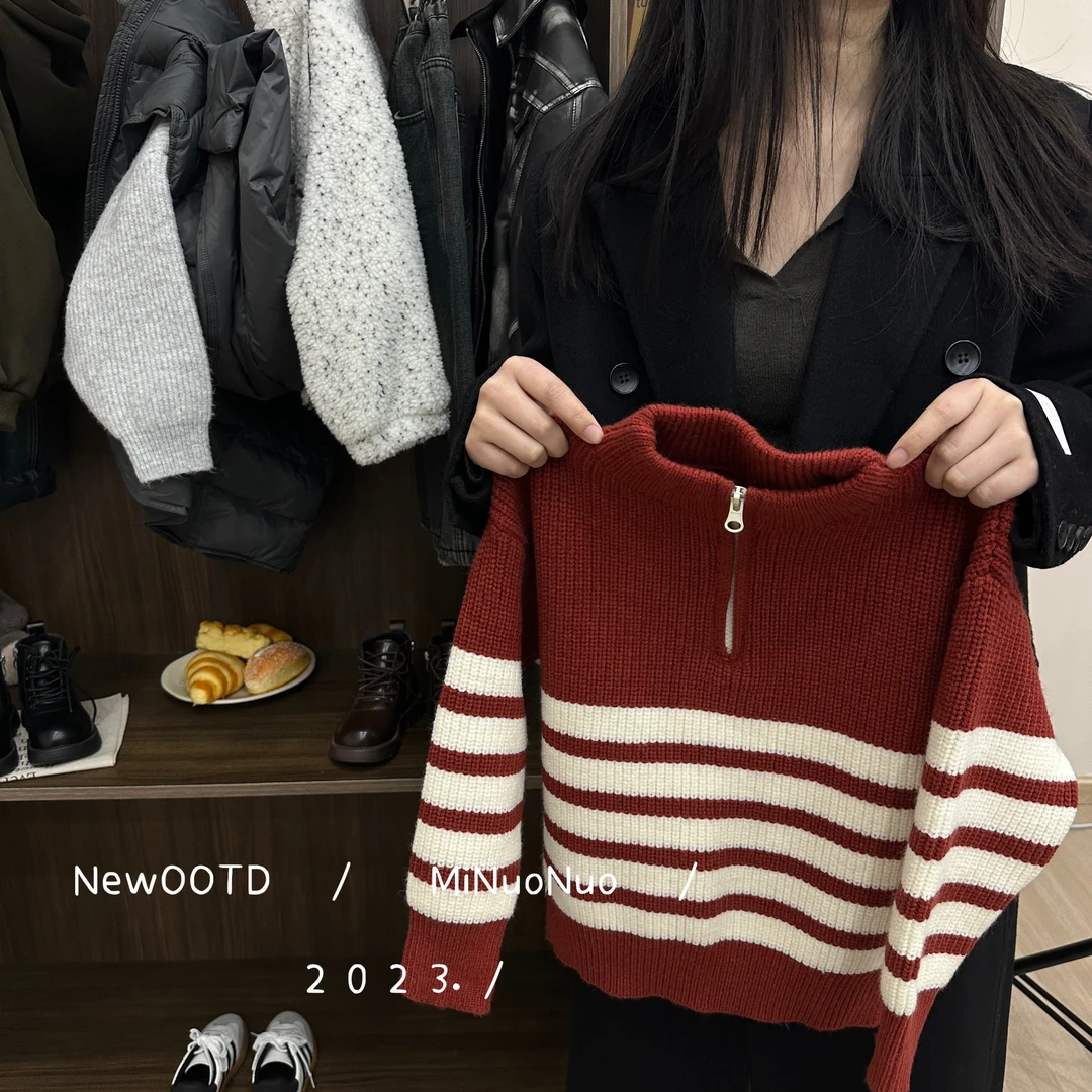 2023秋冬男女宝宝毛衣韩版时尚套头半高领百搭儿童毛衣D23162