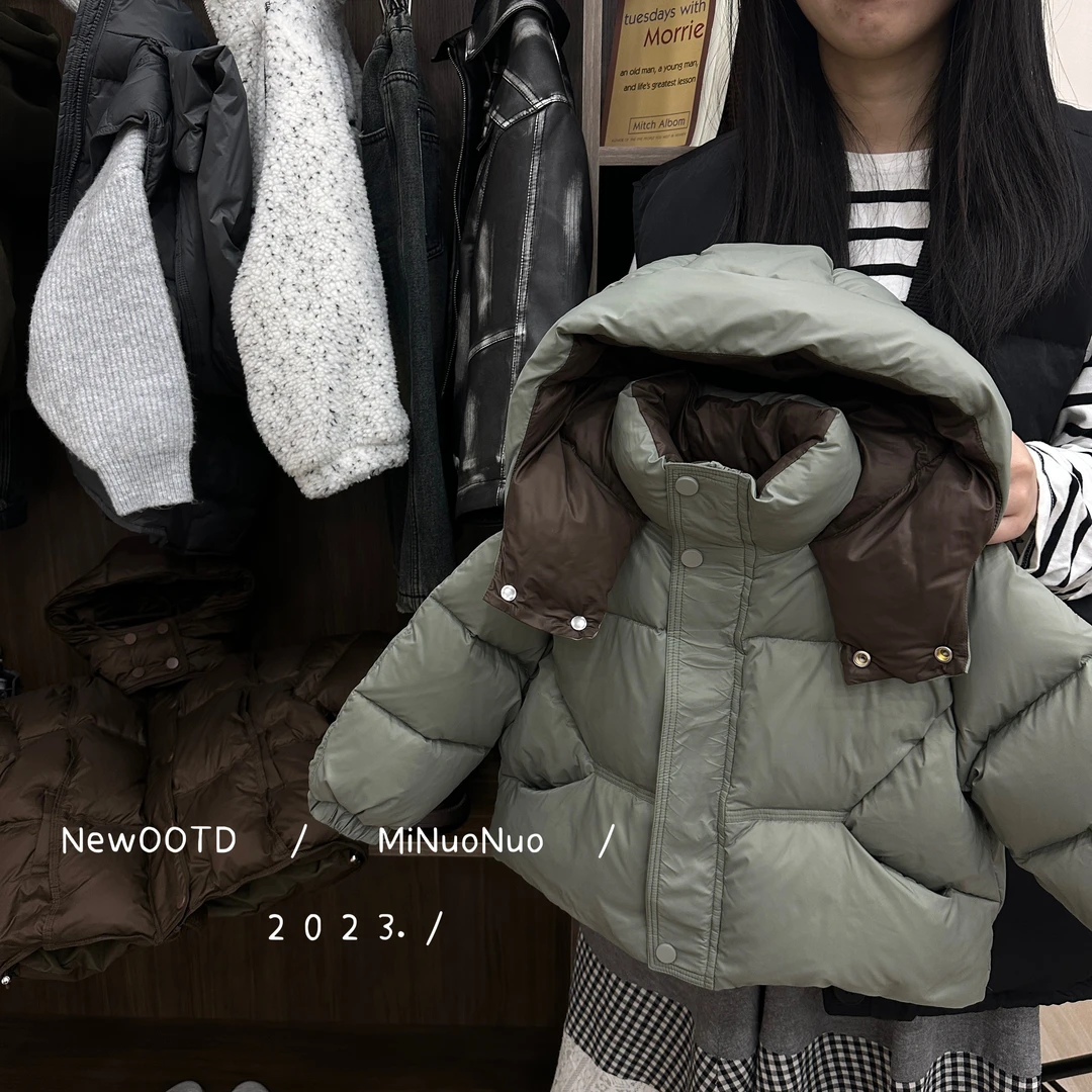 [小莱家]儿童男宝冬季连帽羽绒服男童加厚时尚90白鸭绒新款D23153