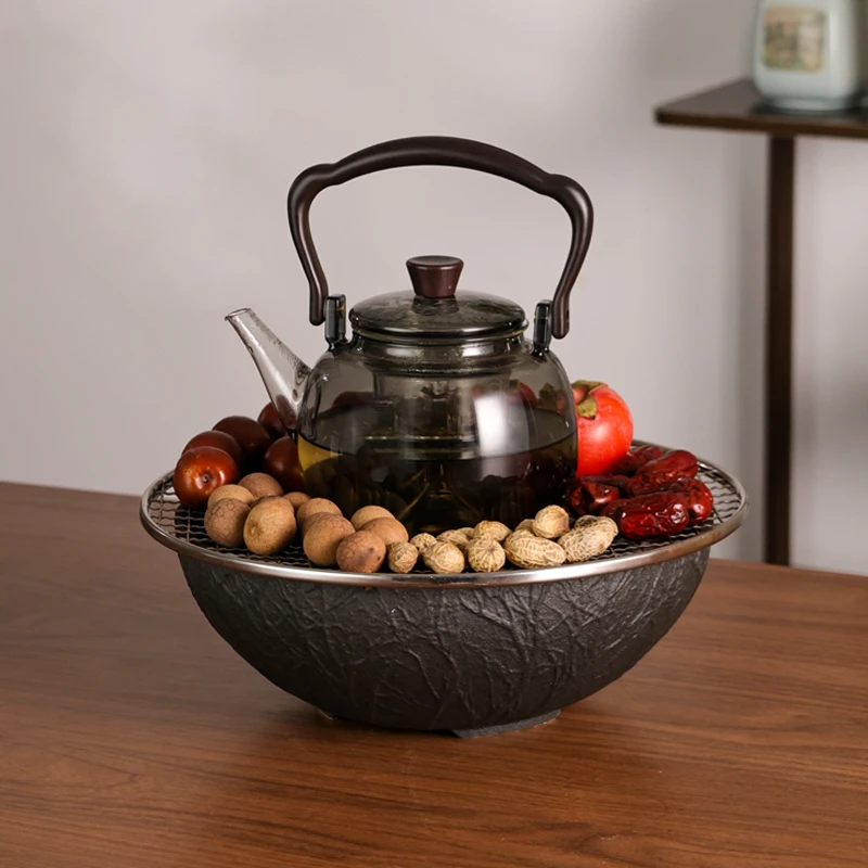 围炉煮茶网红高升炉玻璃壶煮茶套装电陶炉耐热轻奢简约煮茶器家用