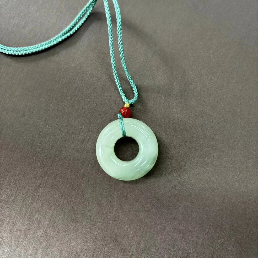天山翠甜甜圈吊坠 D16030