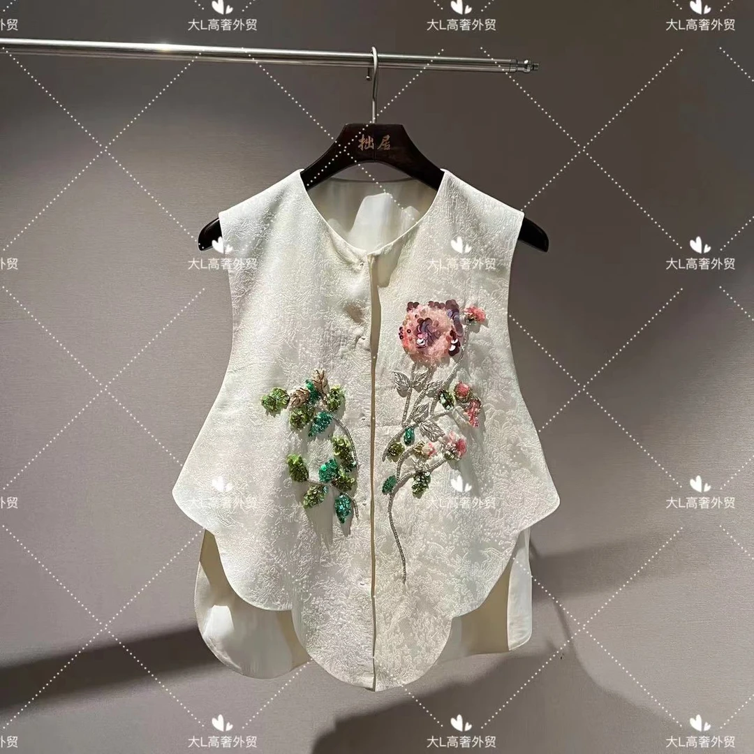 ”地上天宫“ 重磅外贸进口新中式设计师风百搭无袖马夹背心