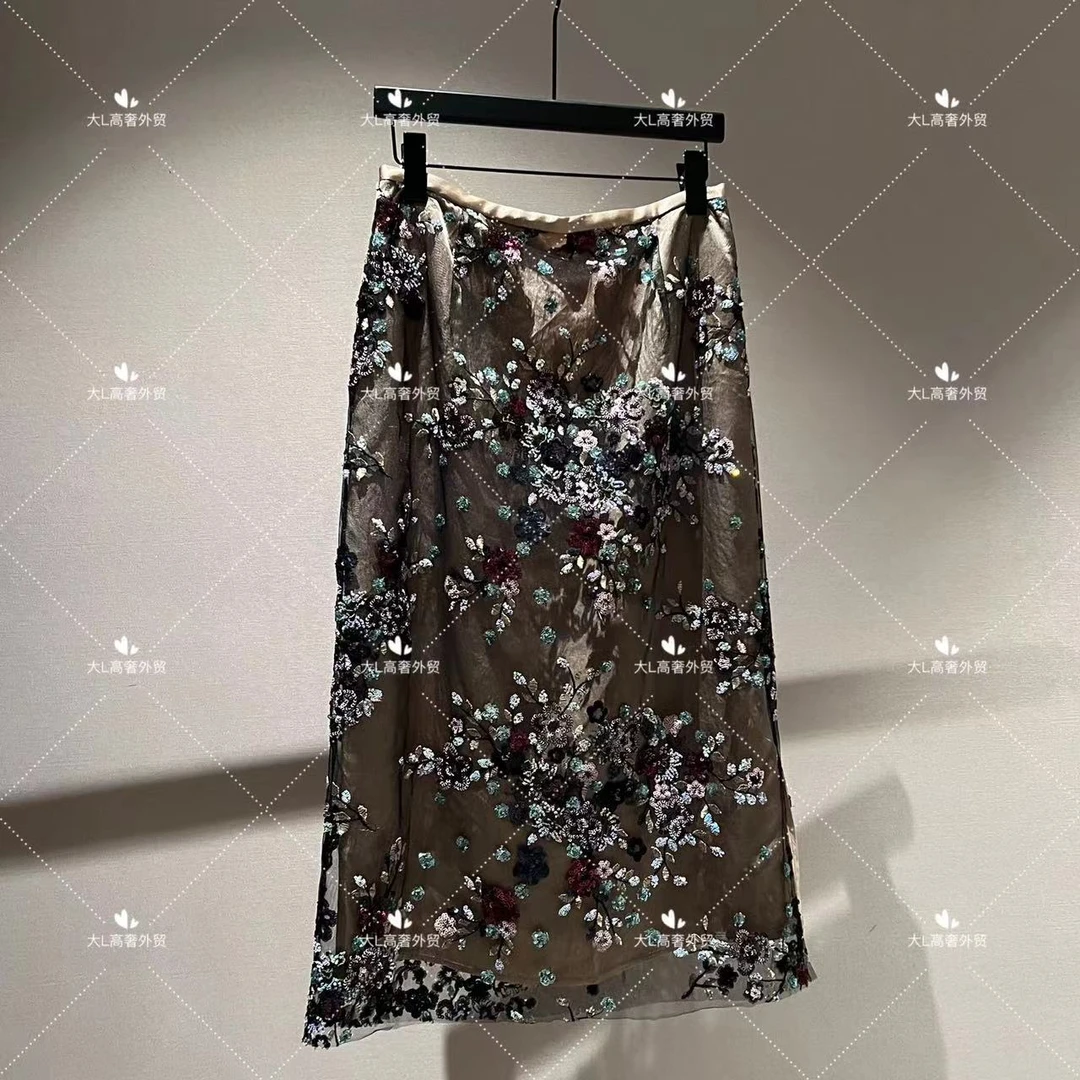 “明漪绝底” 重磅外贸进口高奢重工新中式设计师风女装半身裙