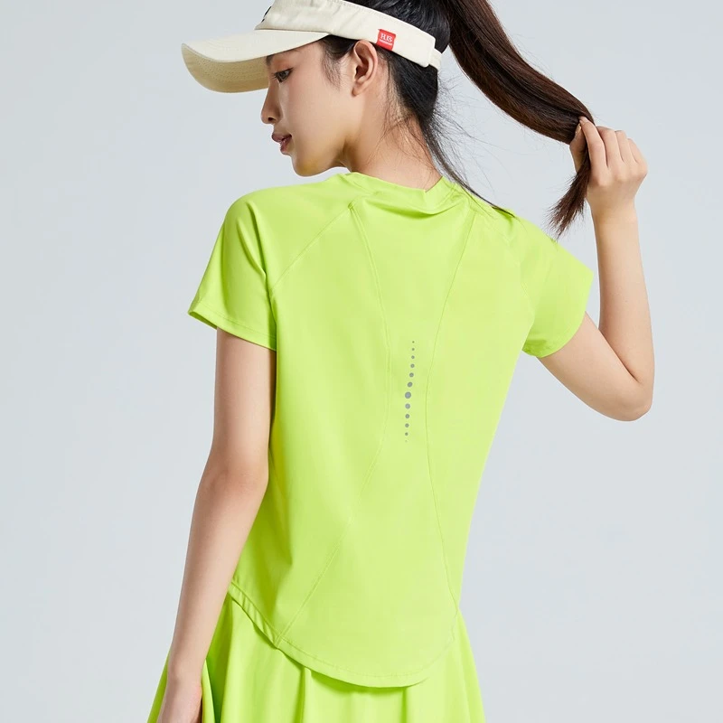 胖mm速干运动套装大码宽松显瘦短袖t恤女士跑步健身服上衣运动裙